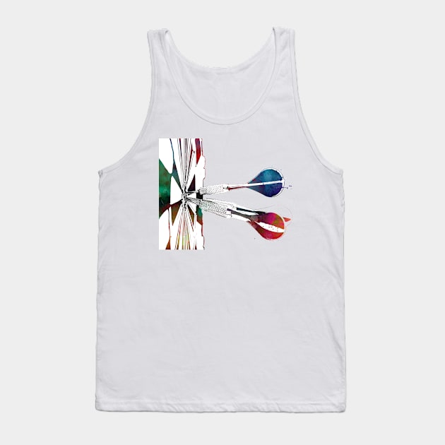 darts sport art #darts #sport Tank Top by JBJart